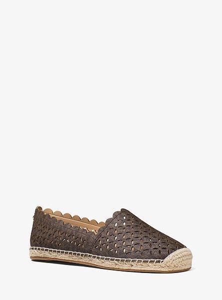 Alexis Perforated Logo Espadrille 